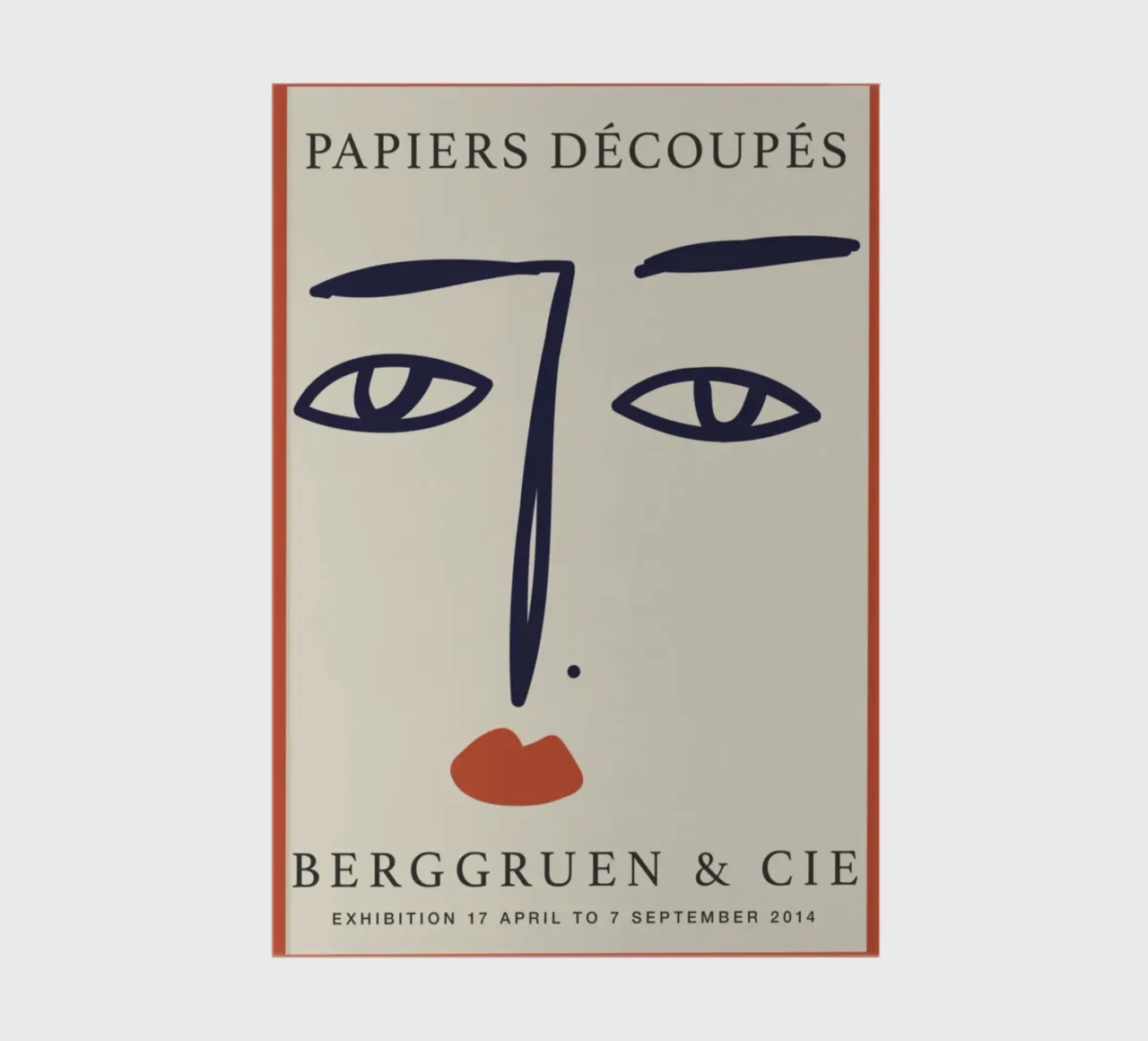 Stampa del volto Papiers Découpés di ispirazione matissiana - Arte moderna diario da homdeco