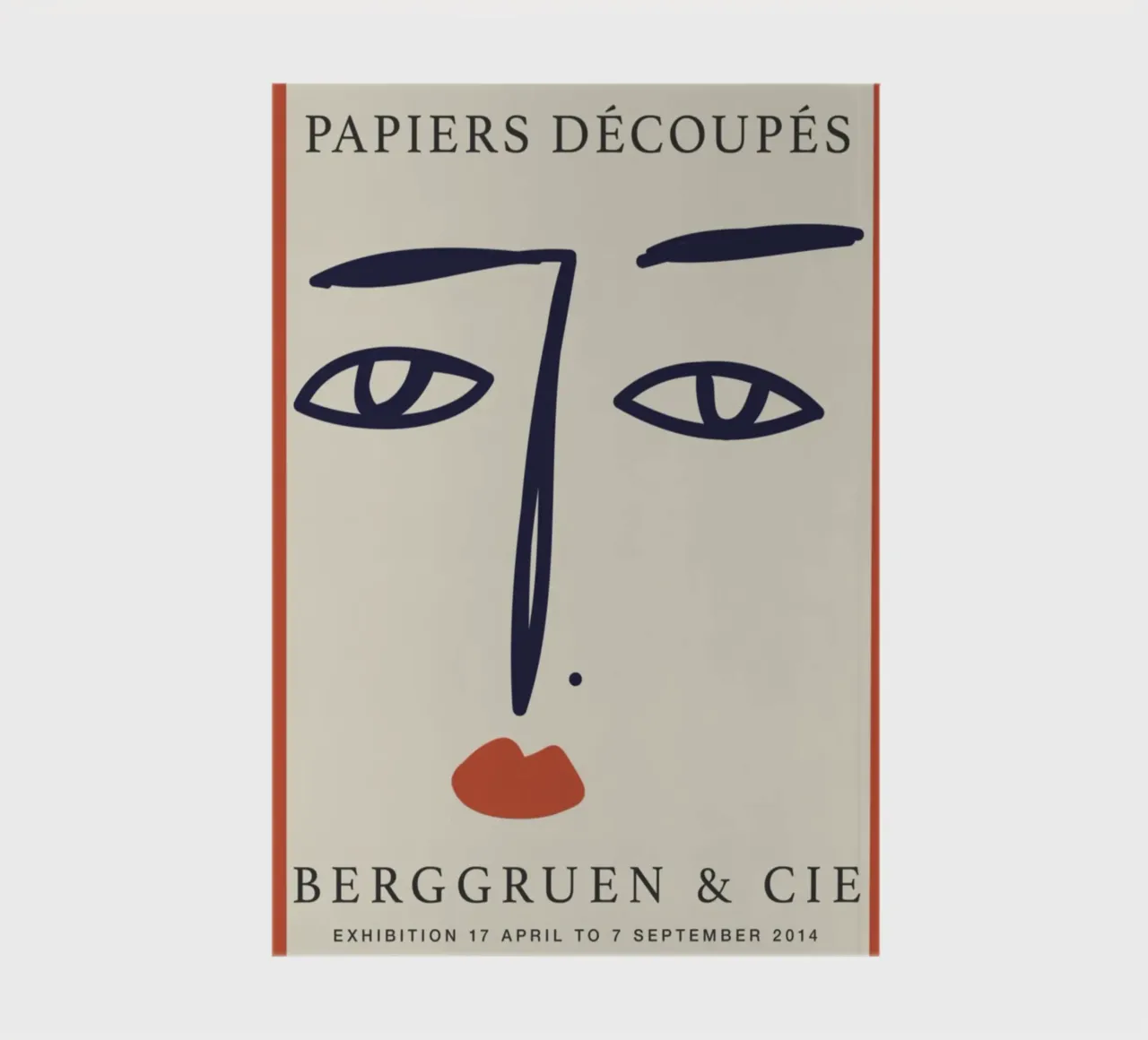 Stampa del volto Papiers Découpés di ispirazione matissiana - Arte moderna diario da homdeco