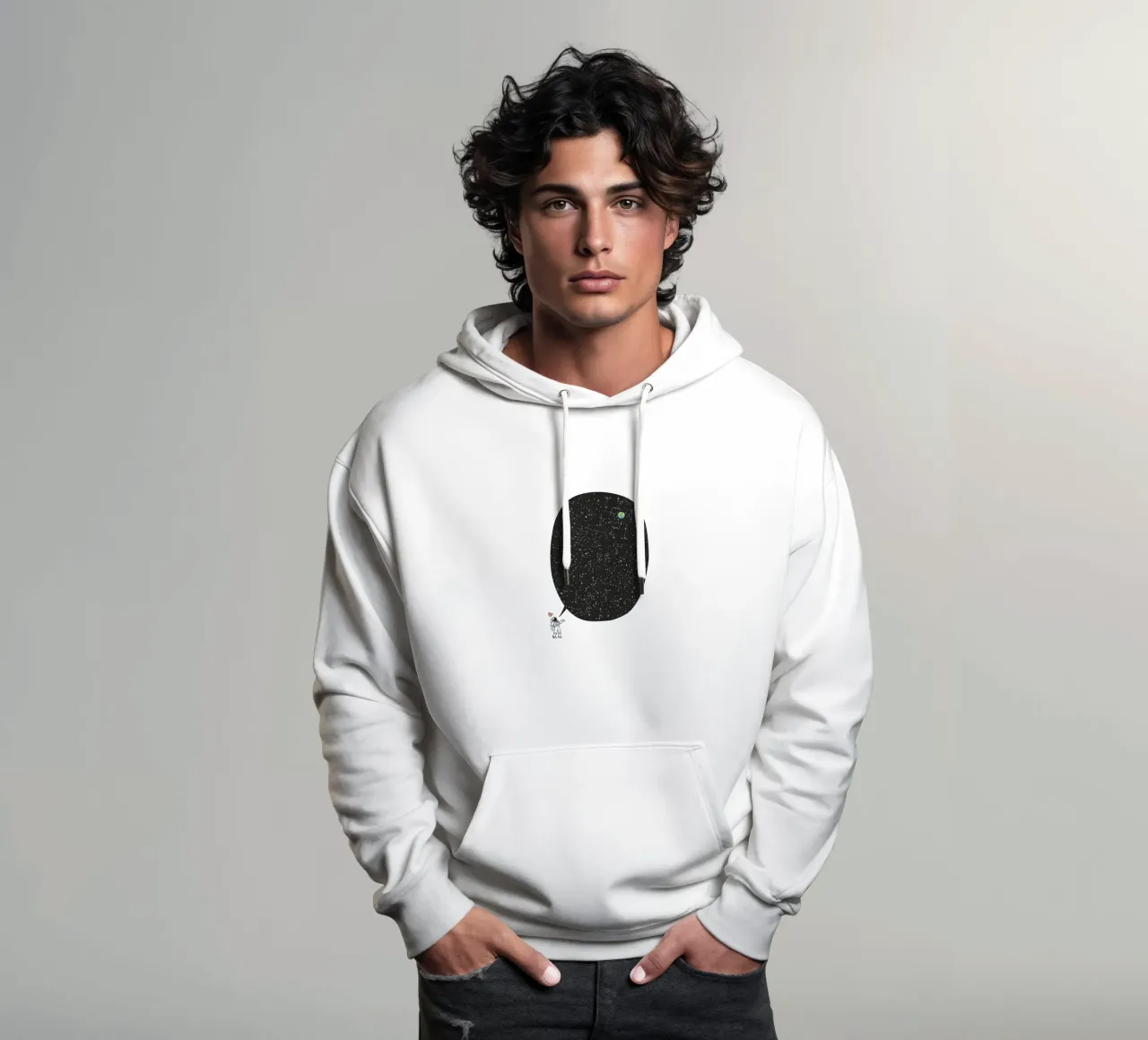 Astronaut Talking About the Infinite Cosmos felpa con cappuccio da Tobe Fonseca