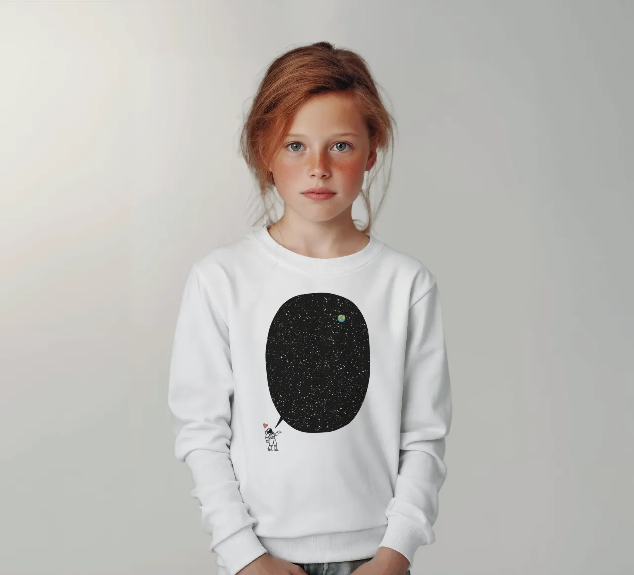 Astronaut Talking About the Infinite Cosmos felpa bambino da Tobe Fonseca