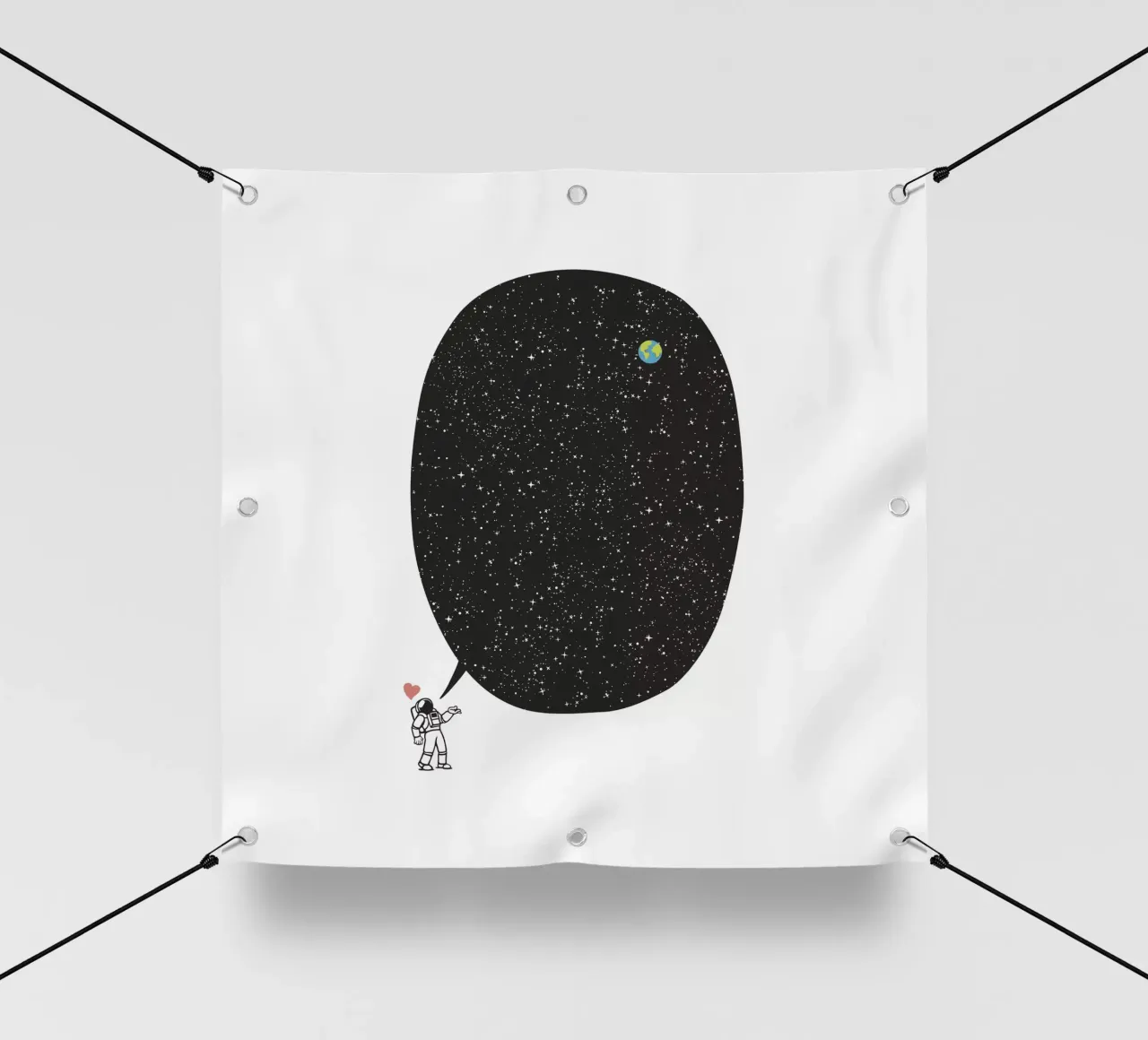 Astronaut Talking About the Infinite Cosmos telo in pvc da Tobe Fonseca