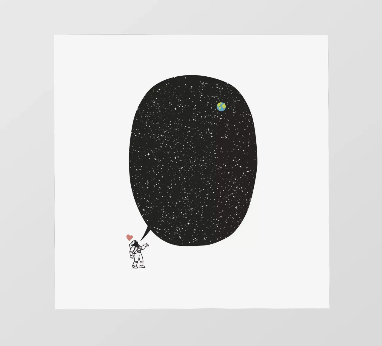 Astronaut Talking About the Infinite Cosmos telo in pvc da Tobe Fonseca