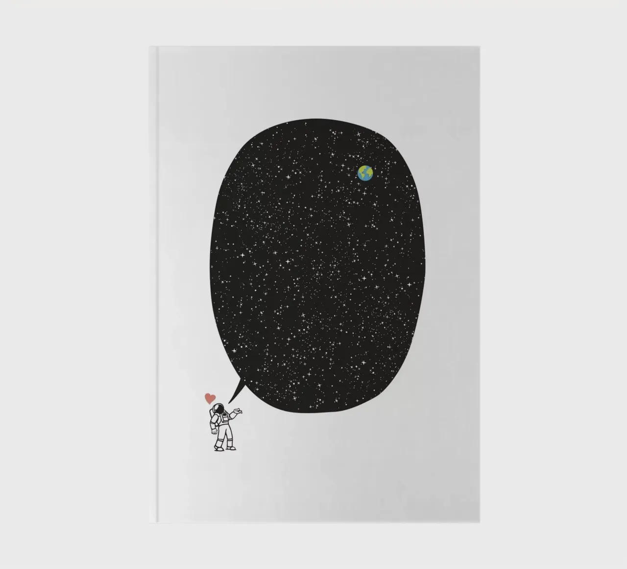 Astronaut Talking About the Infinite Cosmos notebook by Tobe Fonseca