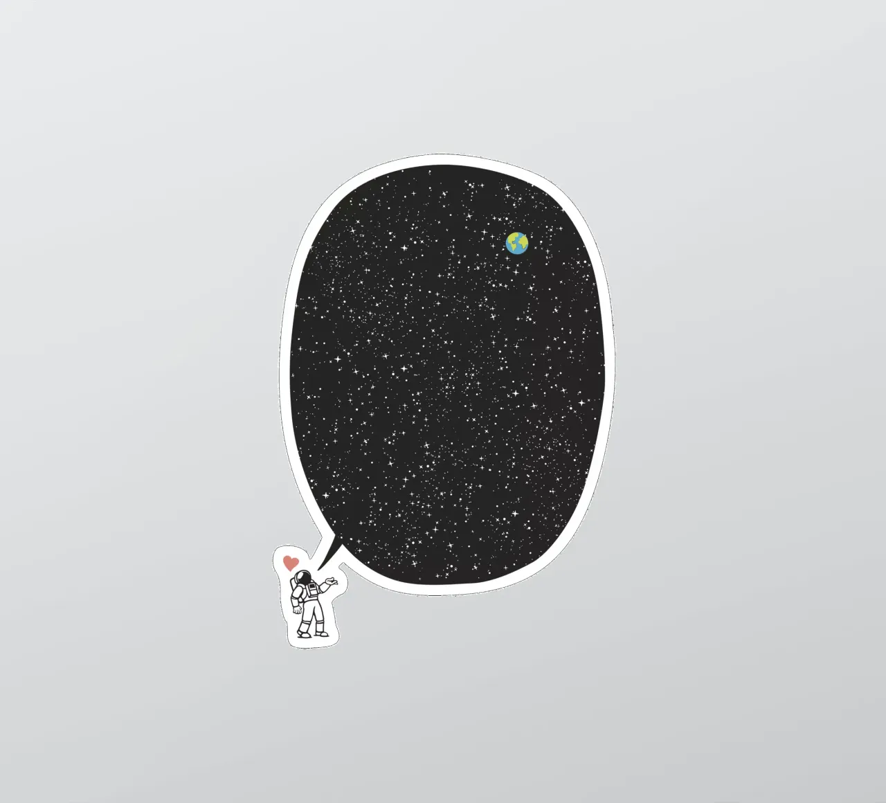 Astronaut Talking About the Infinite Cosmos sticker by Tobe Fonseca