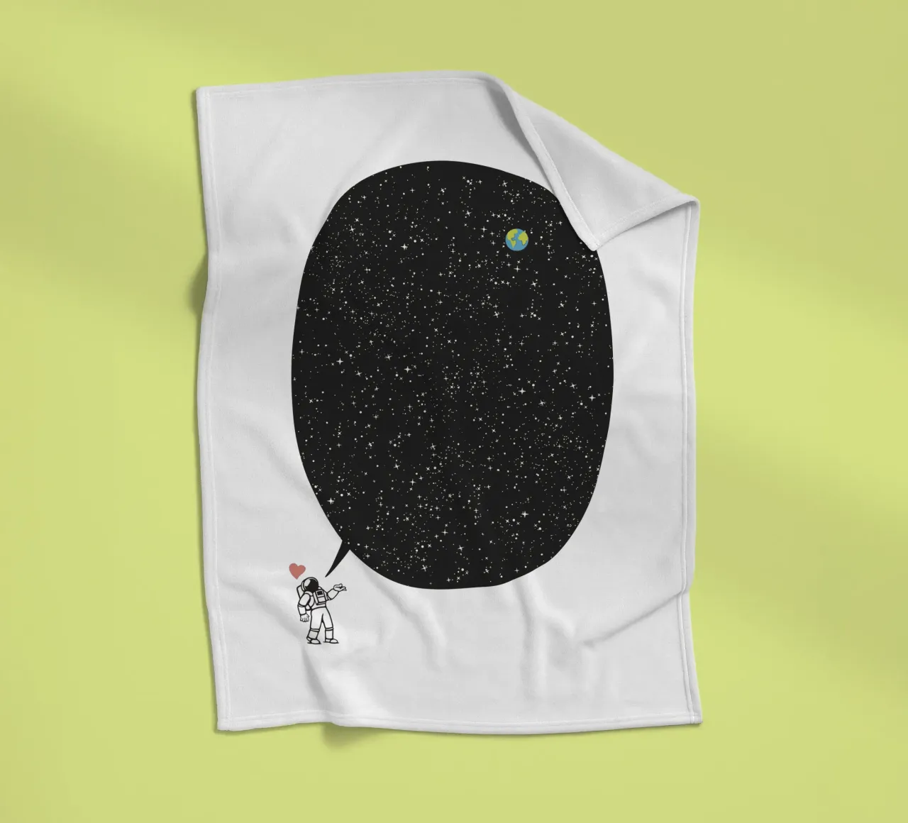 Astronaut Talking About the Infinite Cosmos coperta in pile da Tobe Fonseca