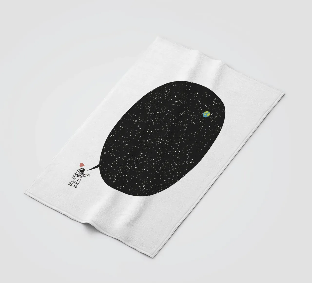 Astronaut Talking About the Infinite Cosmos coperta in pile da Tobe Fonseca