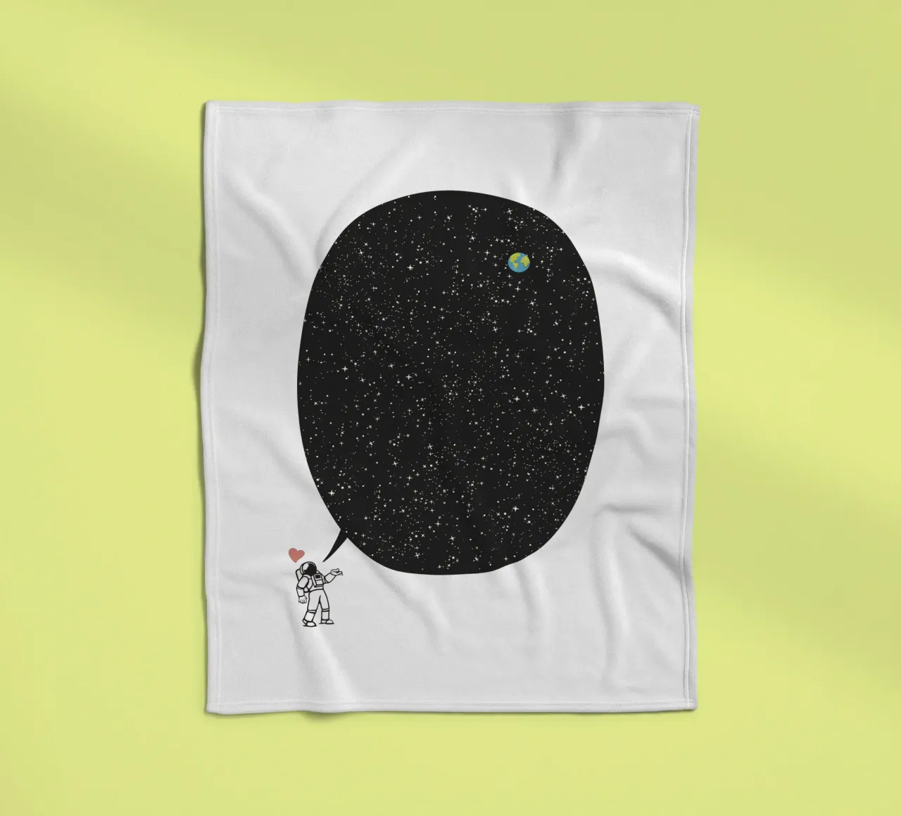 Astronaut Talking About the Infinite Cosmos coperta in pile da Tobe Fonseca