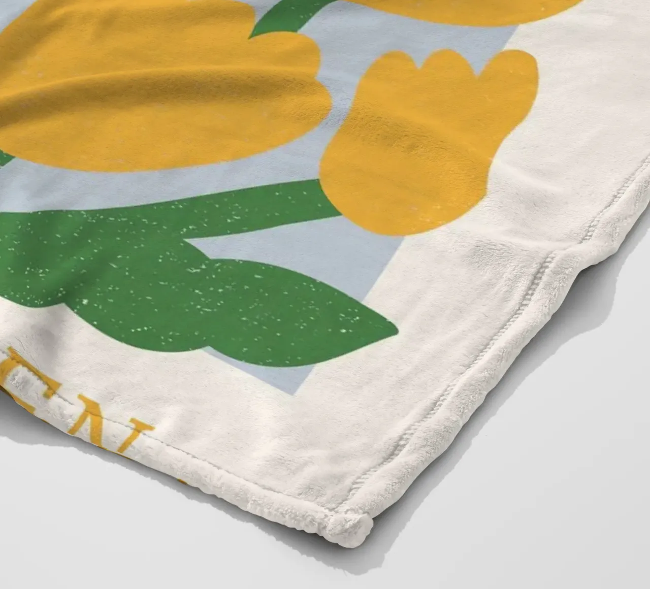 Stampa Tulipani gialli del mercato dei fiori di Copenhagen - Botanica coperta in pile da homdeco