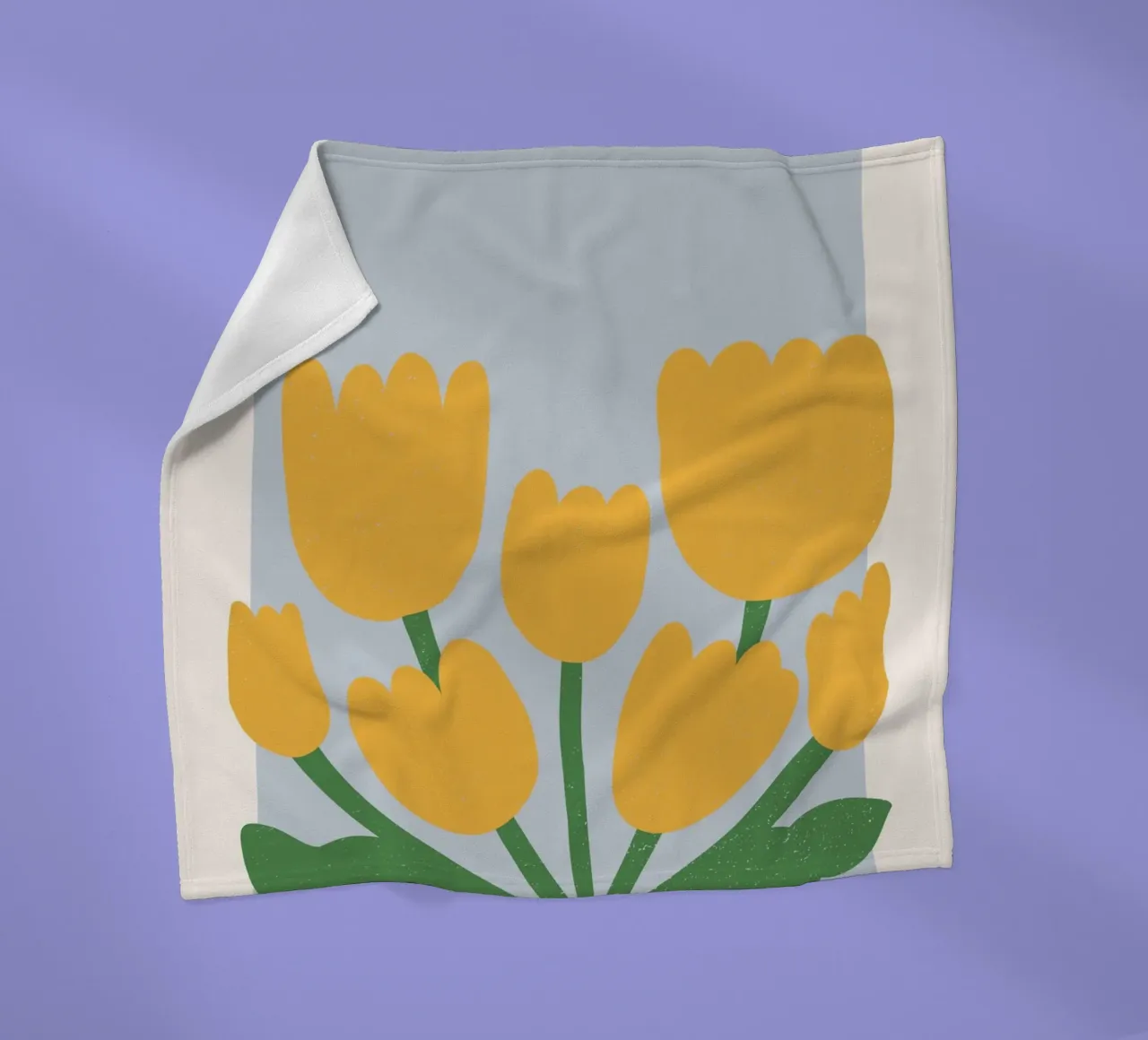 Stampa Tulipani gialli del mercato dei fiori di Copenhagen - Botanica coperta in pile da homdeco