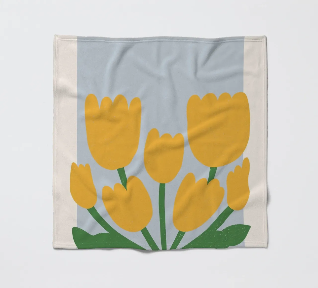 Stampa Tulipani gialli del mercato dei fiori di Copenhagen - Botanica coperta in pile da homdeco