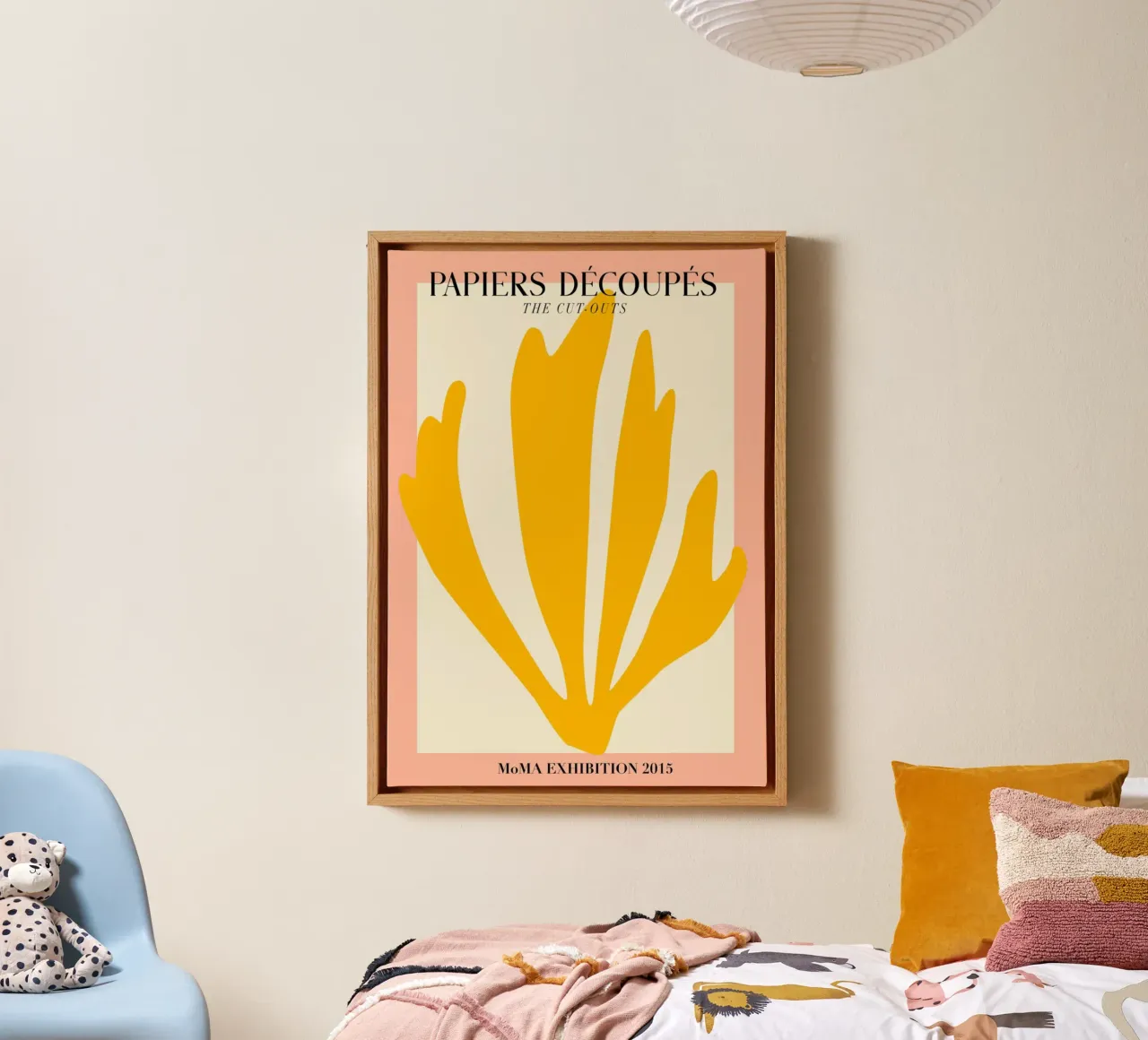 Matisse Papiers Découpés Geel blad MoMA Print canvas met Baklijst van homdeco
