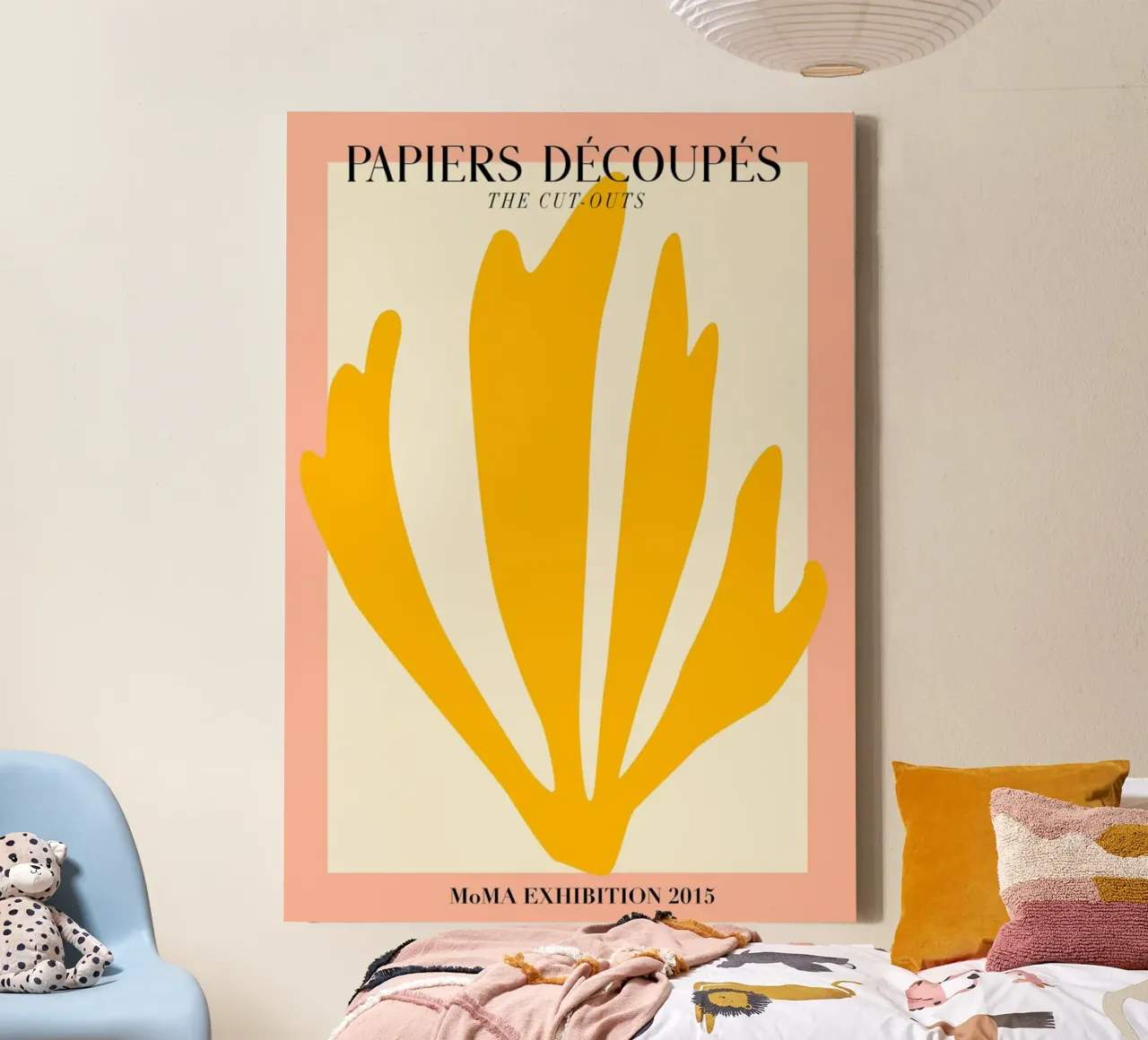 Matisse Papiers Découpés Geel blad MoMA Print canvas met Baklijst van homdeco