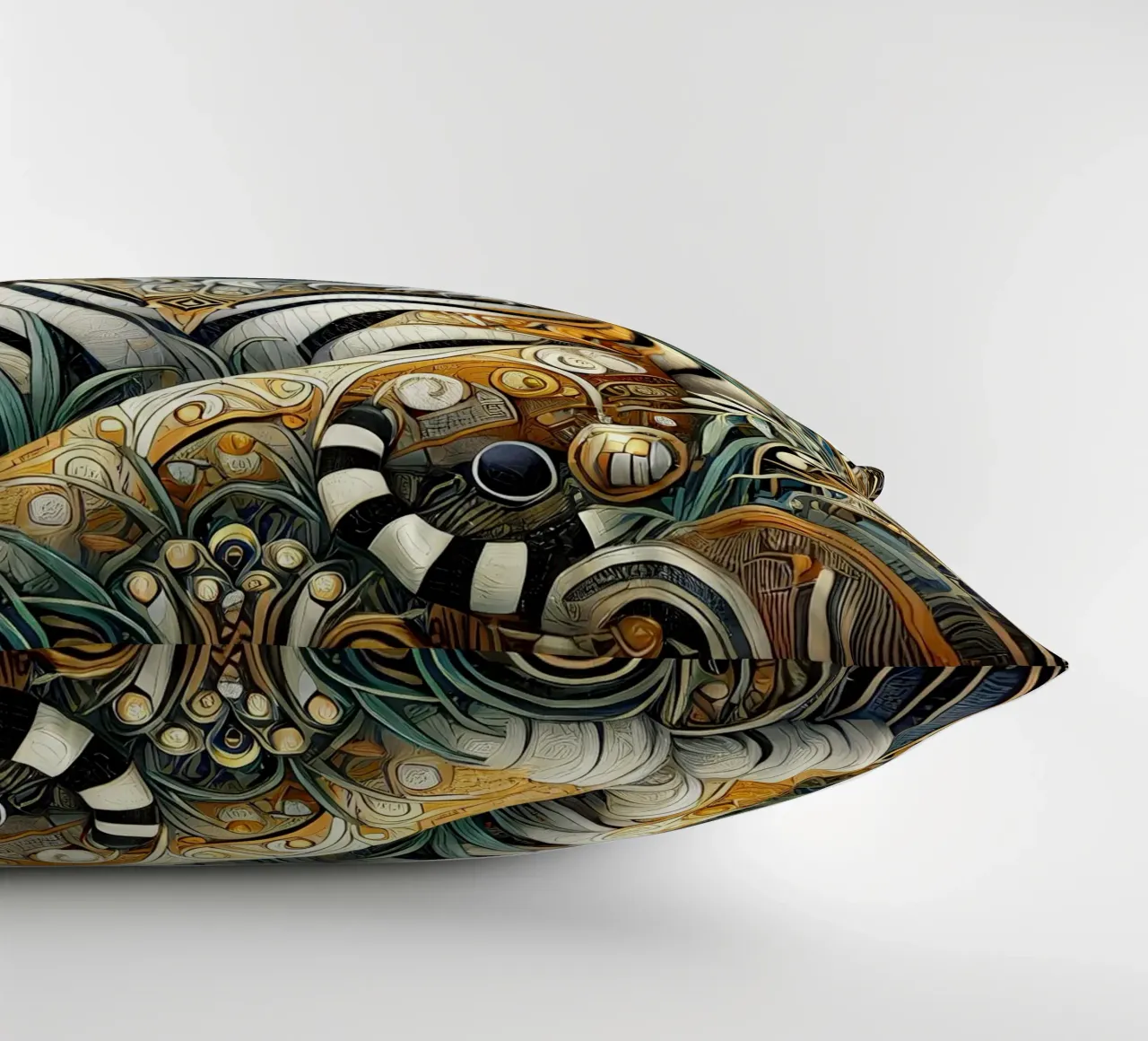 Tigri nella giungla cuscino da Art-Nouveau-Dsg