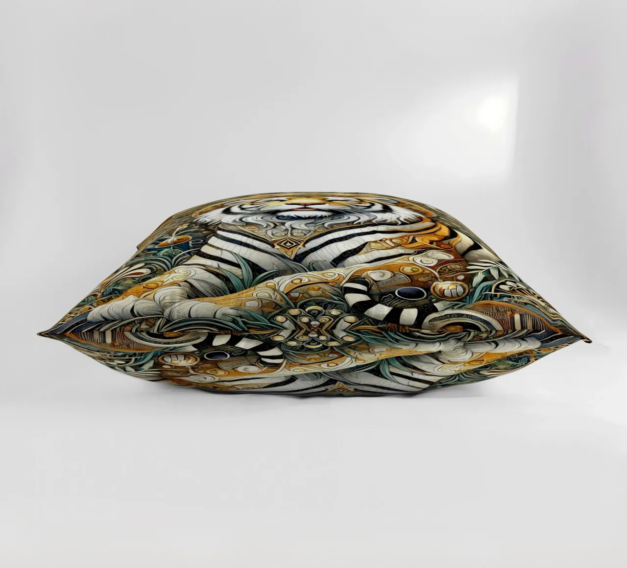 Tigri nella giungla cuscino da Art-Nouveau-Dsg
