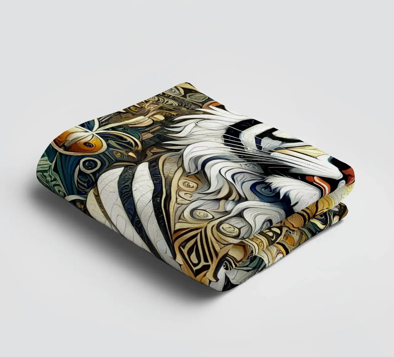 Tigers in the jungle towel by Art-Nouveau-Dsg