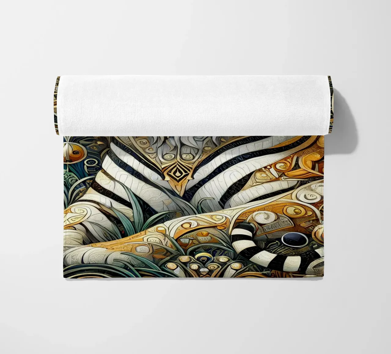 Tigri nella giungla telo mare da Art-Nouveau-Dsg
