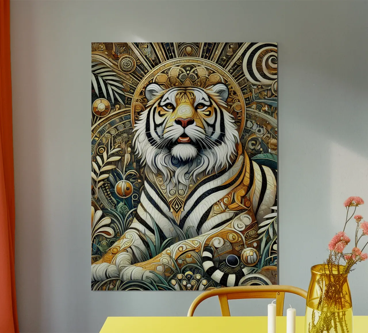 Tigri nella giungla carta hahnemühle da Art-Nouveau-Dsg