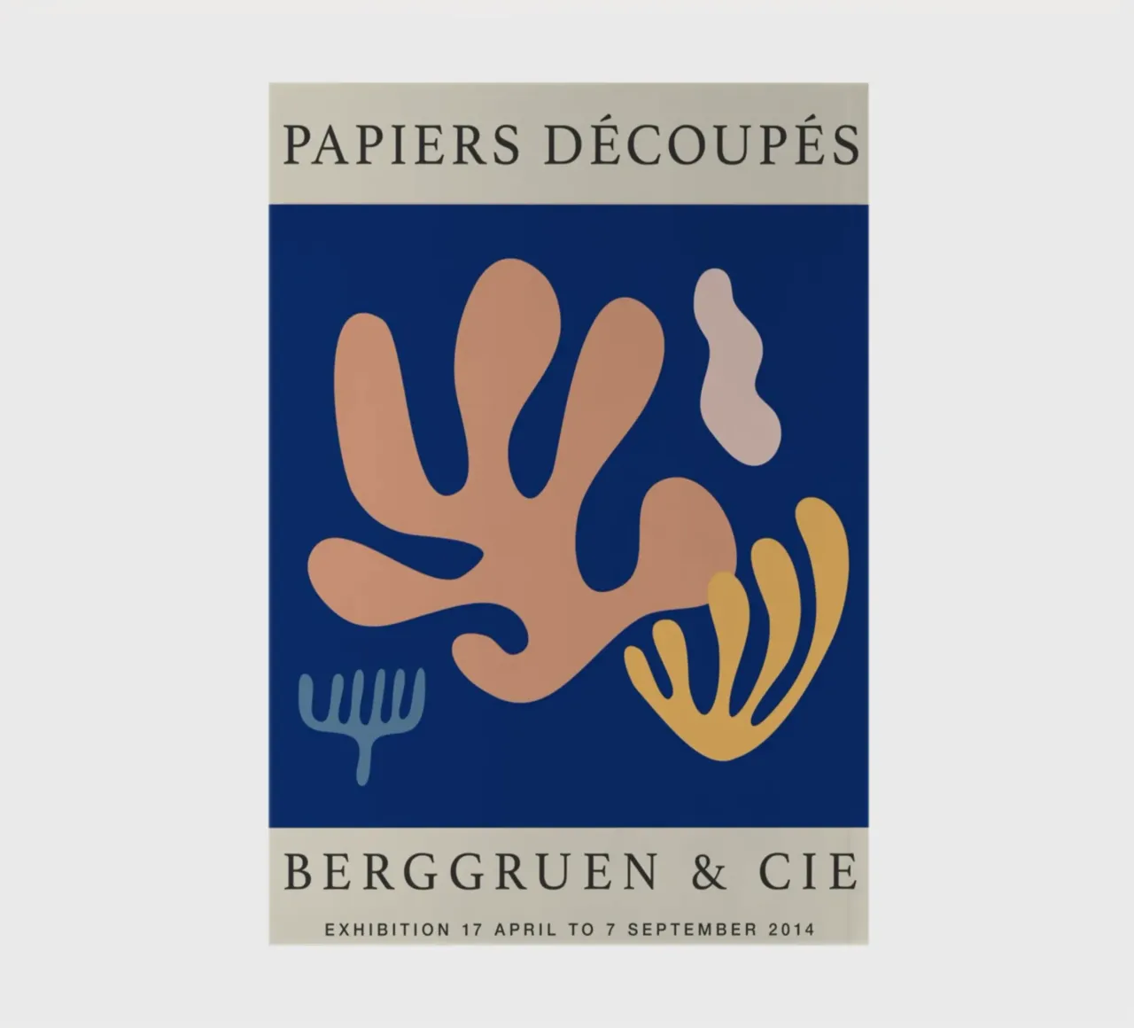 Matisse Papiers Découpés Abstract Coral Print - Berggruen notebook by homdeco