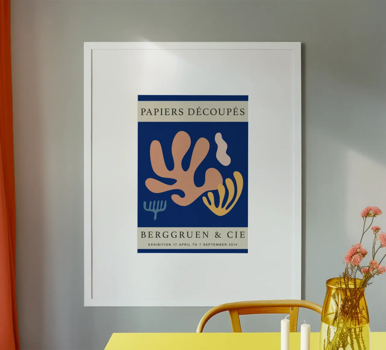 Matisse Papiers Découpés Impresión Coral Abstracta - Berggruen poster de homdeco