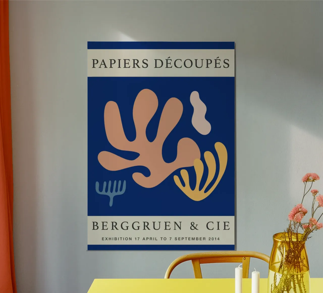Matisse Papiers Découpés Impresión Coral Abstracta - Berggruen poster de homdeco