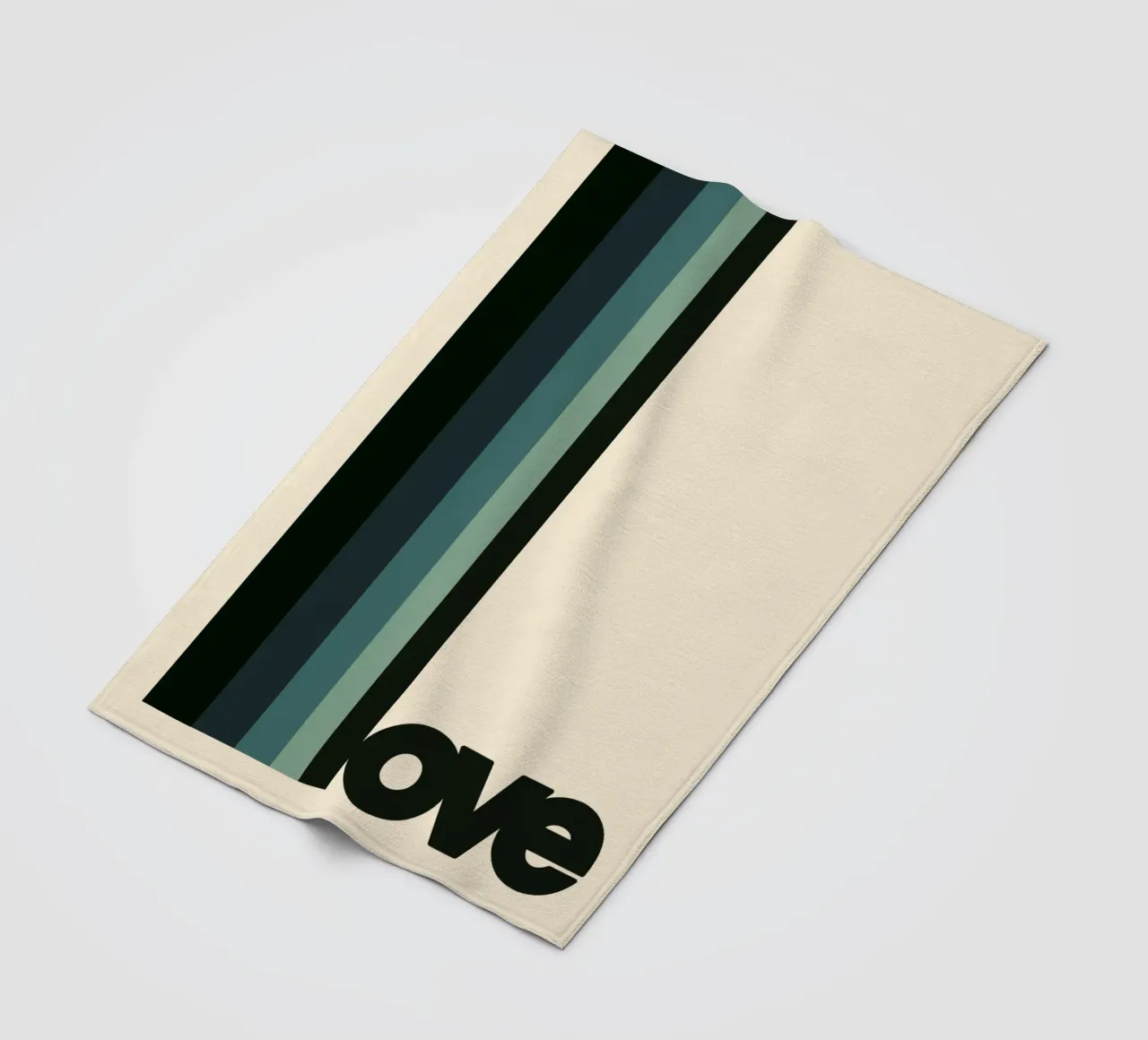 Modern LOVE Print – Graphic Design Wall Art fleece blanket by SMPLE