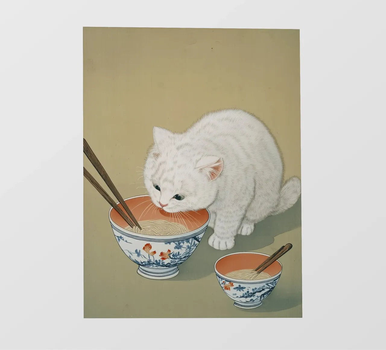 White Cat & Ramen | Inspiring Japan Ink | Foodie and Kitchen backlit film by Kaji