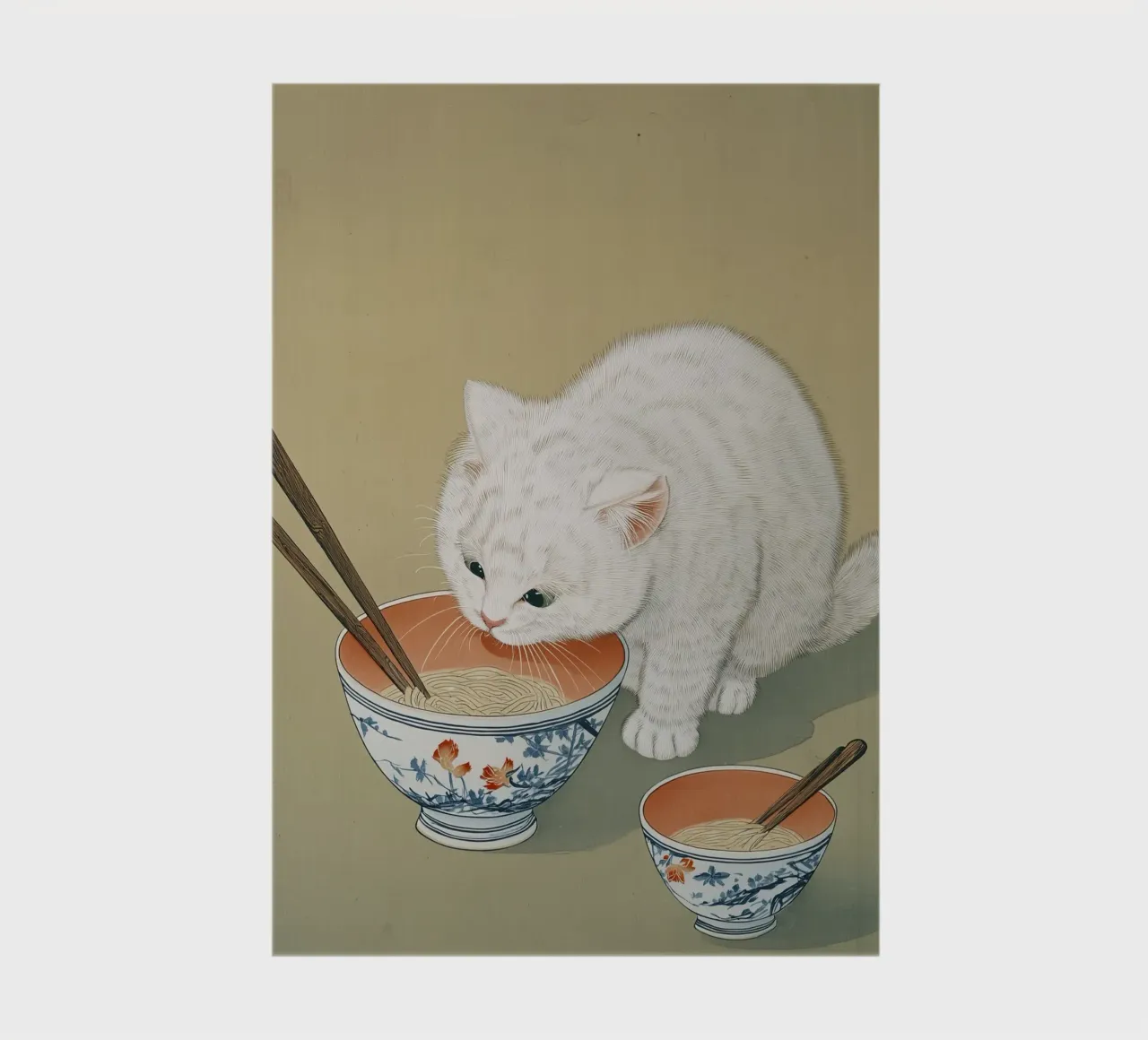 White Cat & Ramen | Inspiring Japan Ink | Foodie and Kitchen notebook by Kaji