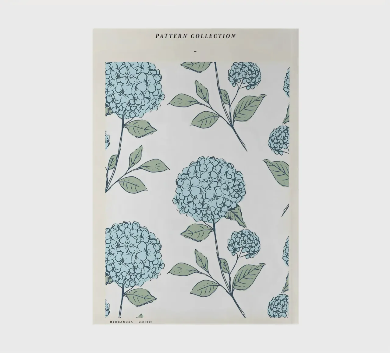 Hydrangea Botanical Garden Pattern Print - Vintage Style notebook by homdeco