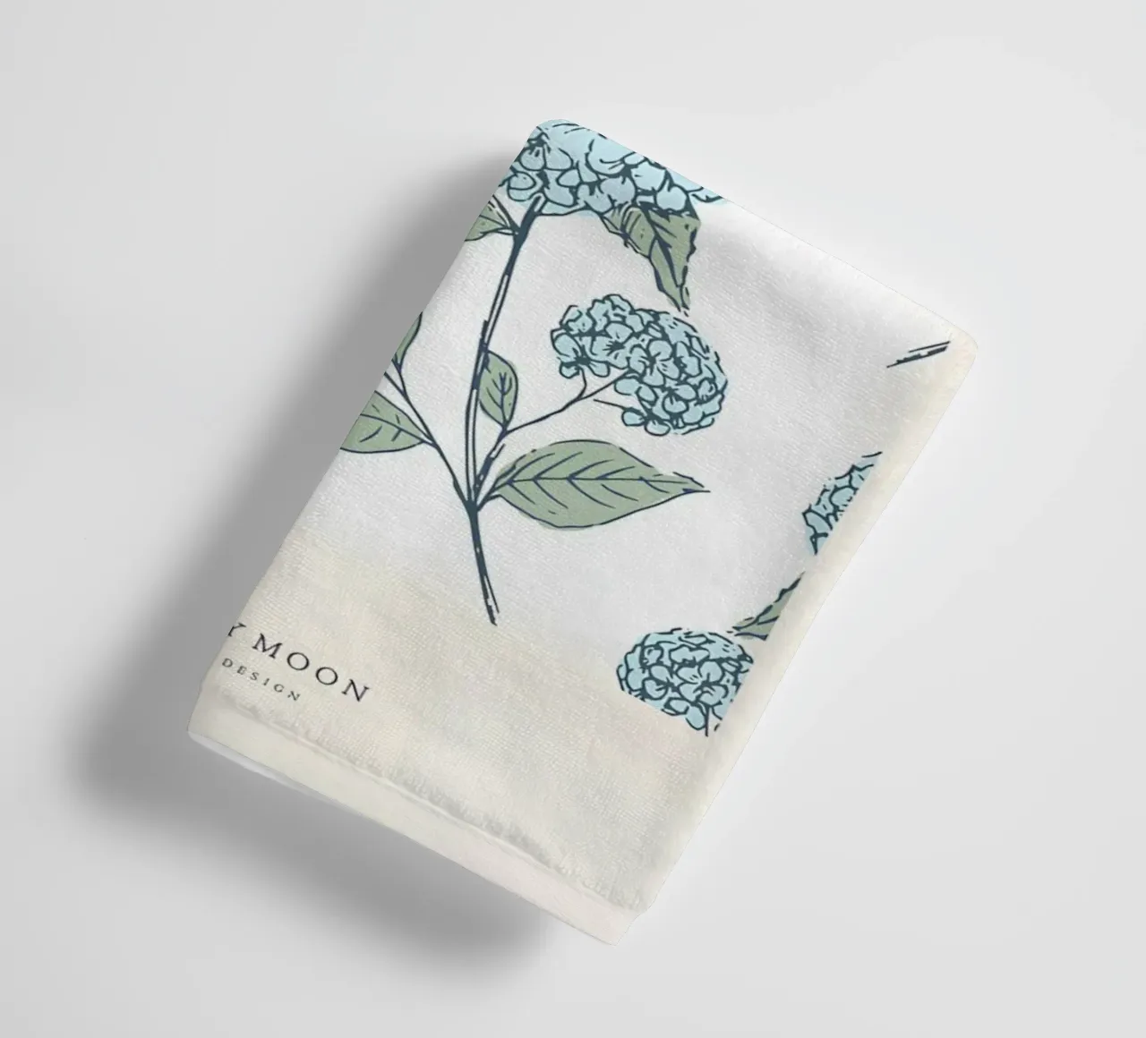 Hydrangea Botanical Garden Pattern Print - Vintage Style towel by homdeco