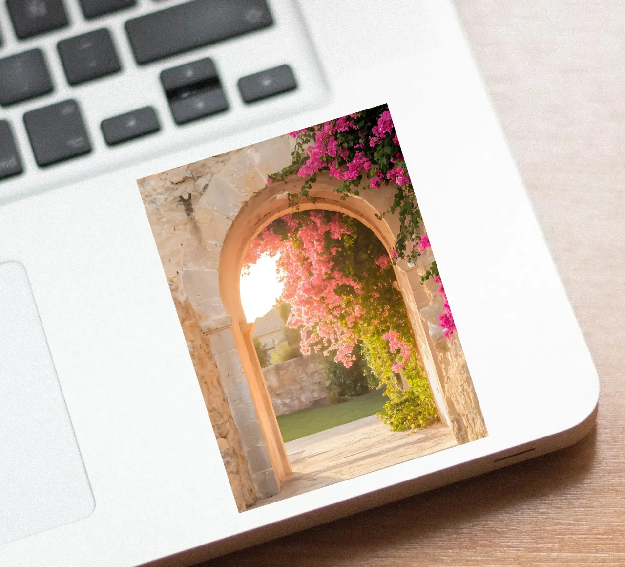 The flowering arch and golden light of the South sticker by Casa Limon
