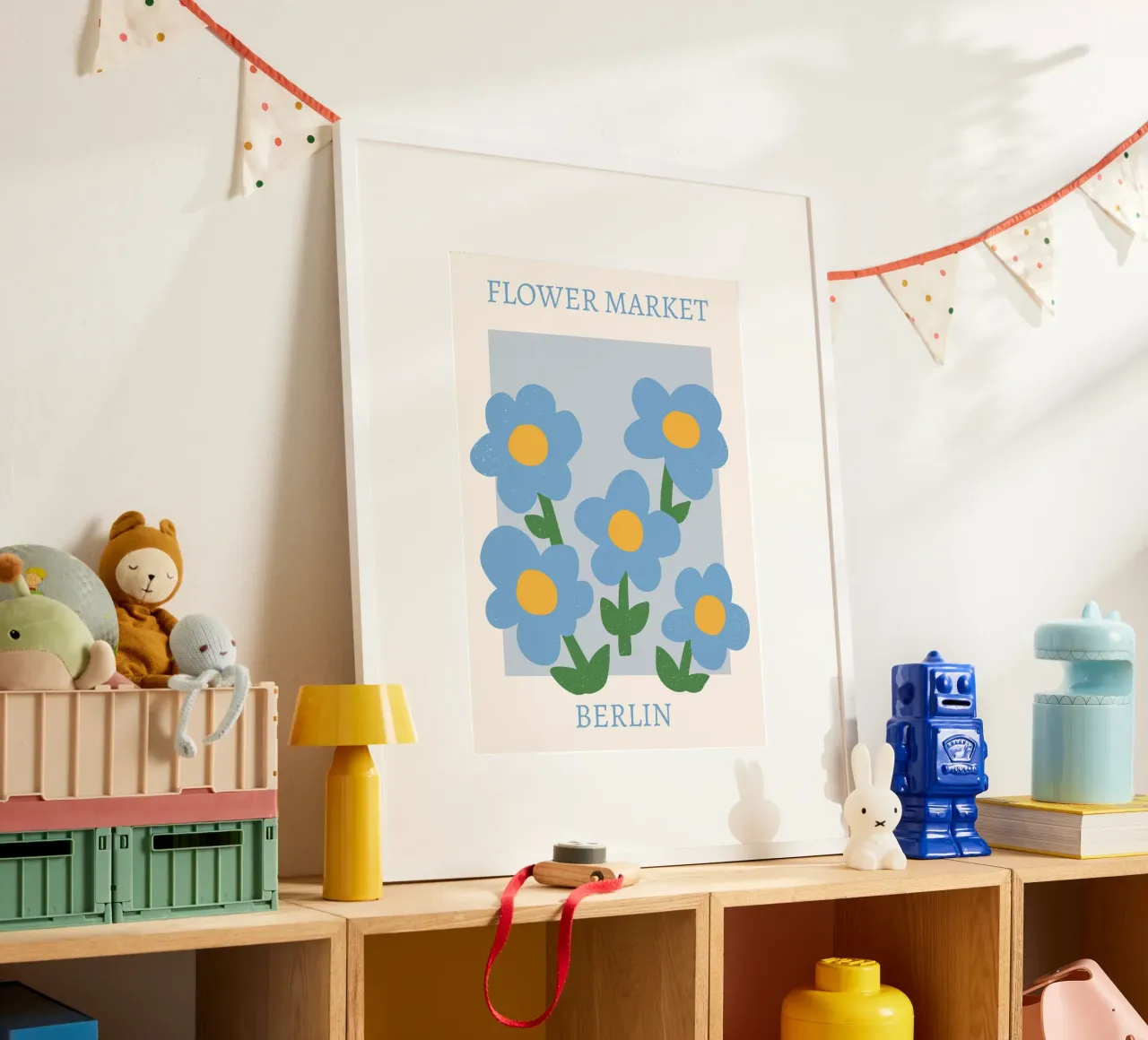 Mercato dei fiori di Berlino - Stampa floreale moderna carta hahnemühle da homdeco