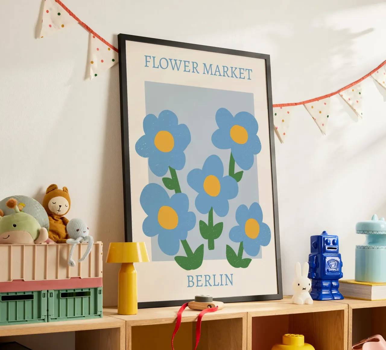 Mercato dei fiori di Berlino - Stampa floreale moderna carta hahnemühle da homdeco