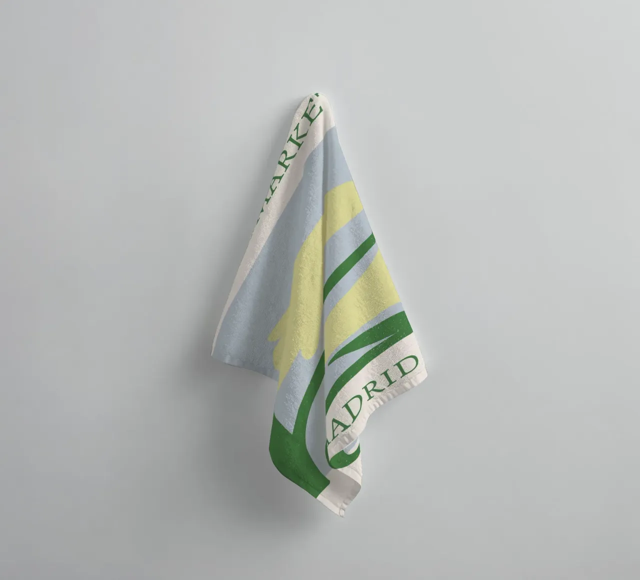 Madrid Flower Market Yellow Bells Print - Modern Floral towel by homdeco