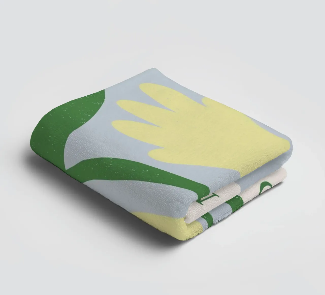 Madrid Flower Market Yellow Bells Print - Modern Floral towel by homdeco