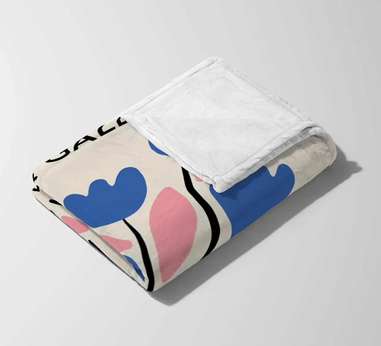 Istanbul Flower Gallery Blue Tulips Print - Modern fleece blanket by homdeco
