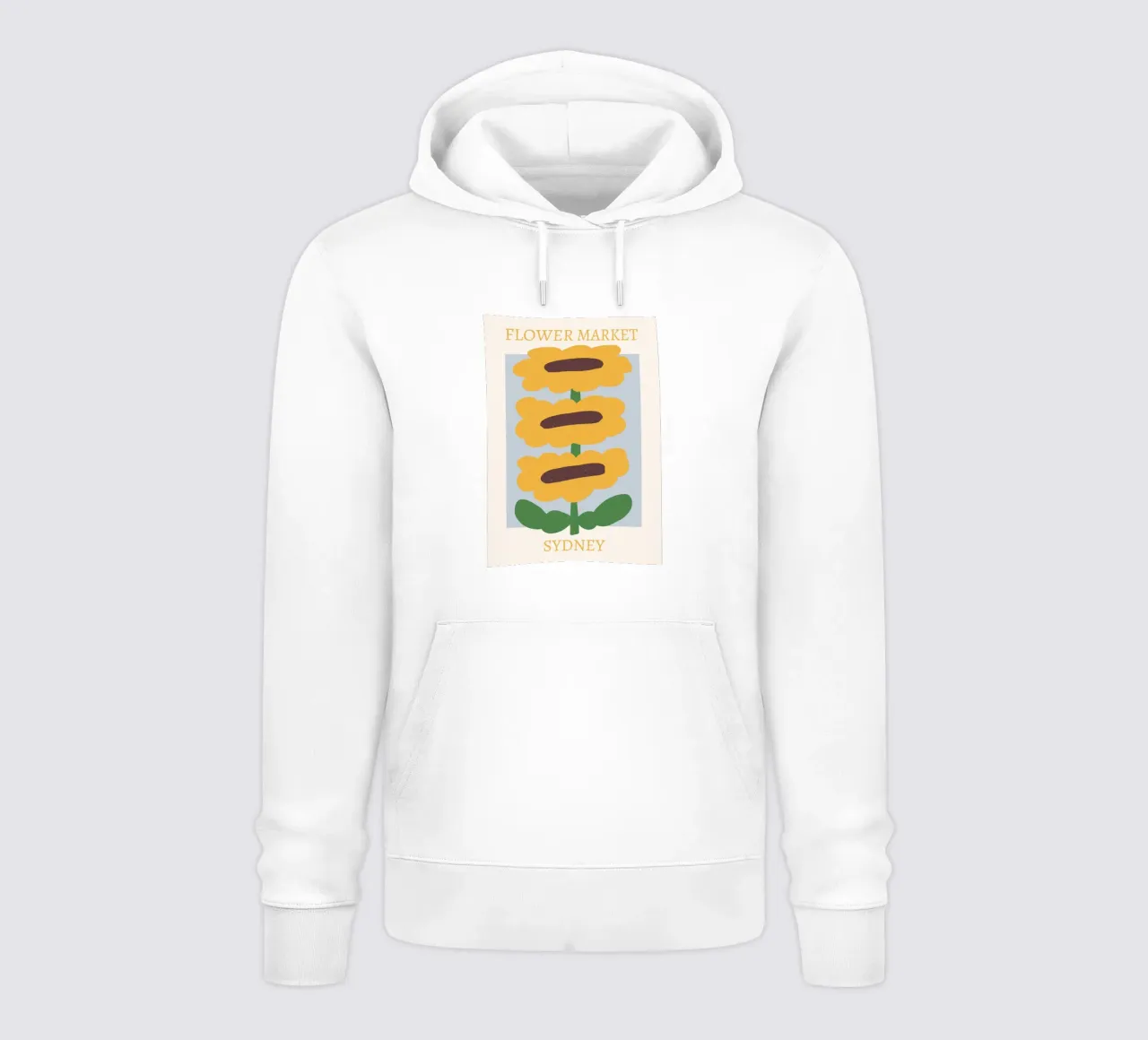 Sydney Flower Market Sunflowers Print - Minimalist Art hoodie by homdeco