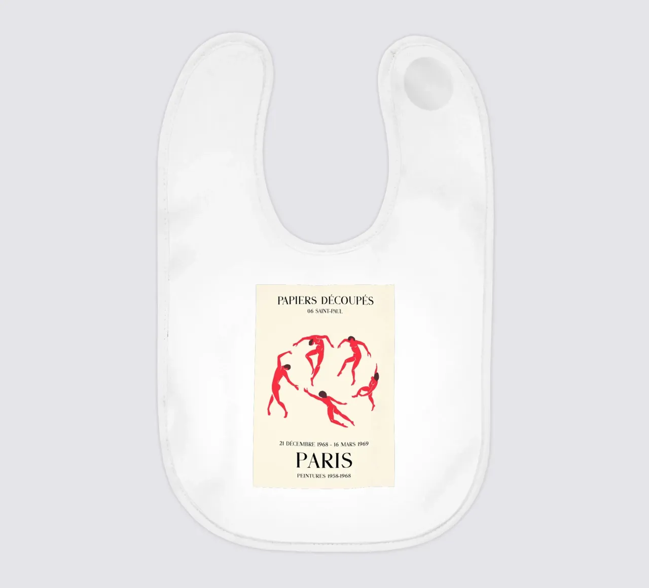 Matisse Papiers Découpés Dancers Paris Print baby bib by homdeco