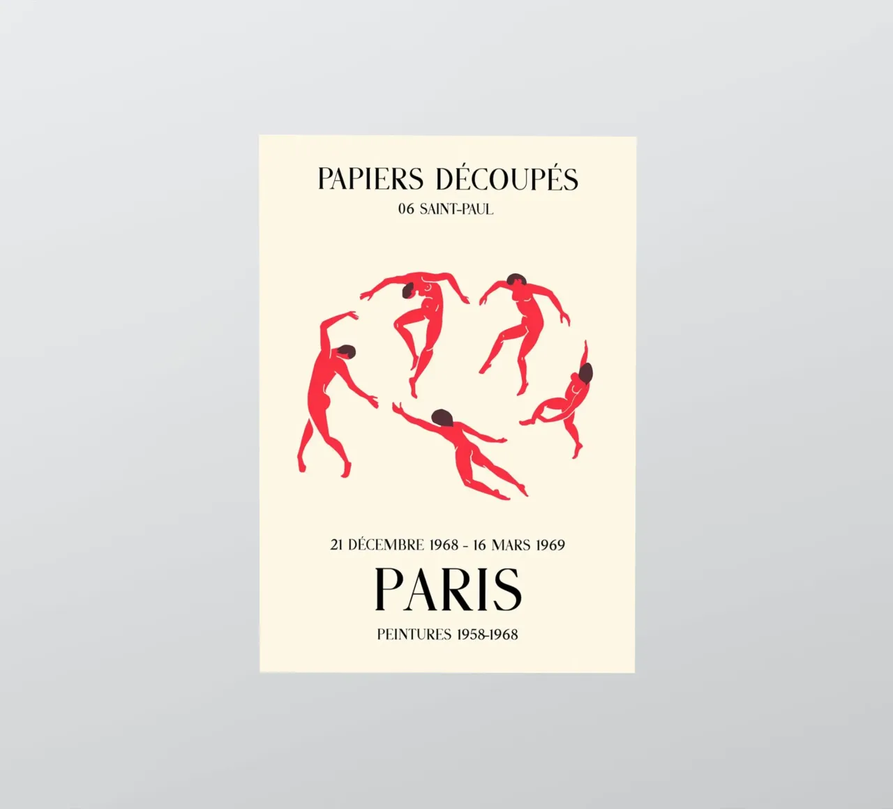 Matisse Papiers Découpés Dancers Paris Print sticker by homdeco