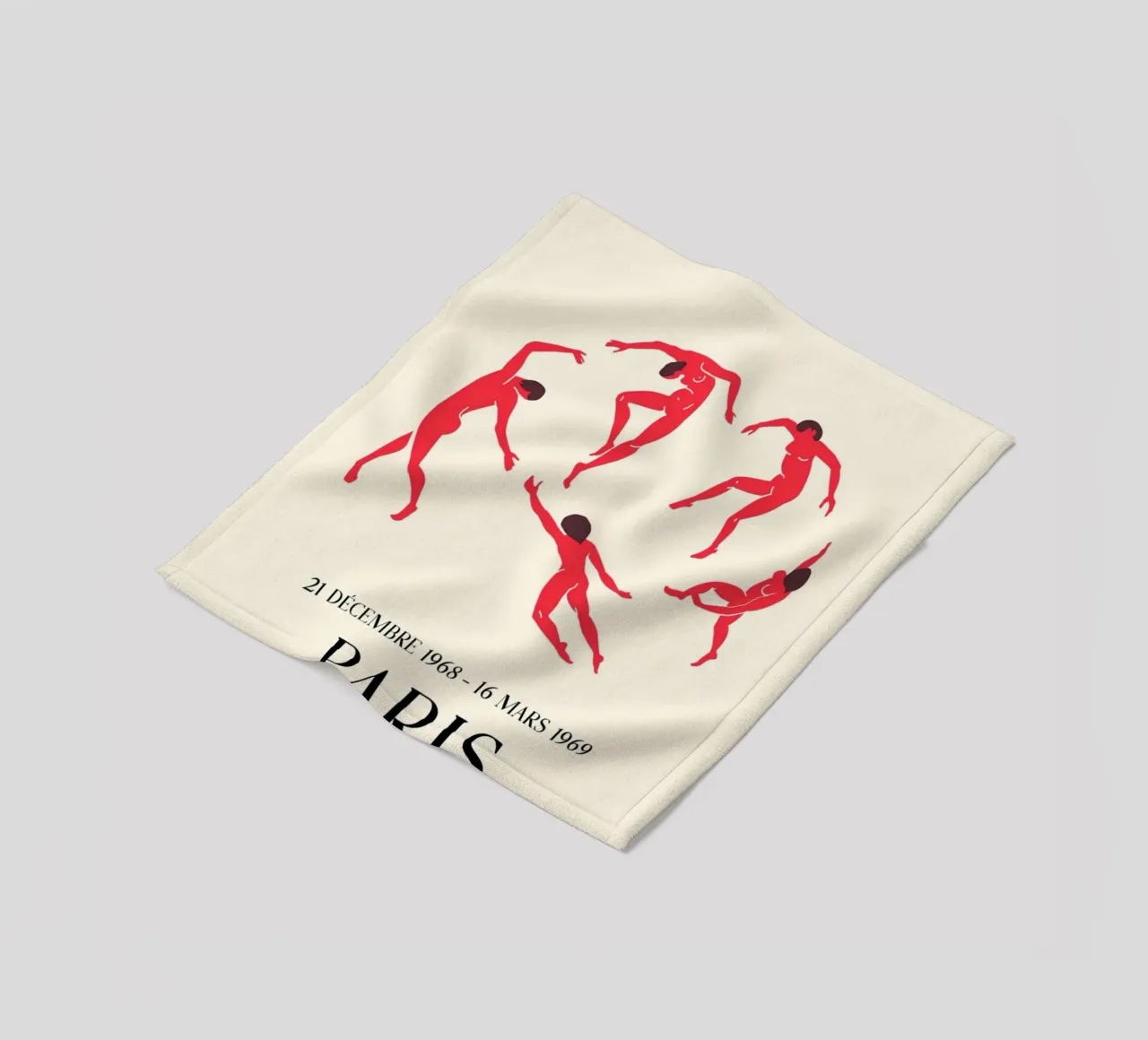 Matisse Papiers Découpés Dancers Paris Print fleece blanket by homdeco