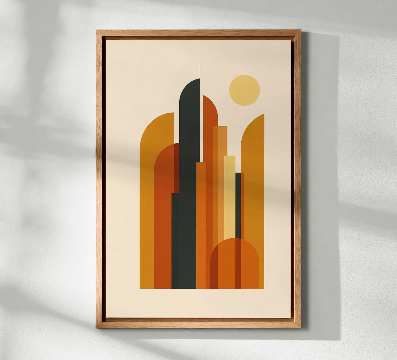 Soleil Graphique sur la Ville forex plate by JETLAG | affiches voyage