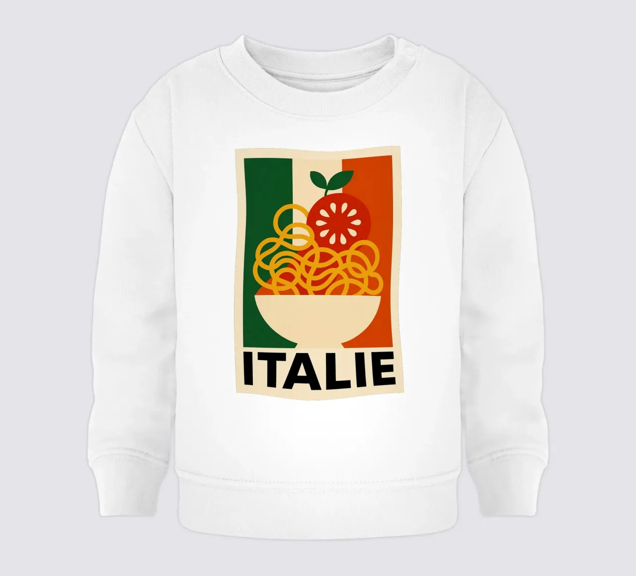 Gourmet Italy baby sweatshirt by JETLAG | affiches voyage