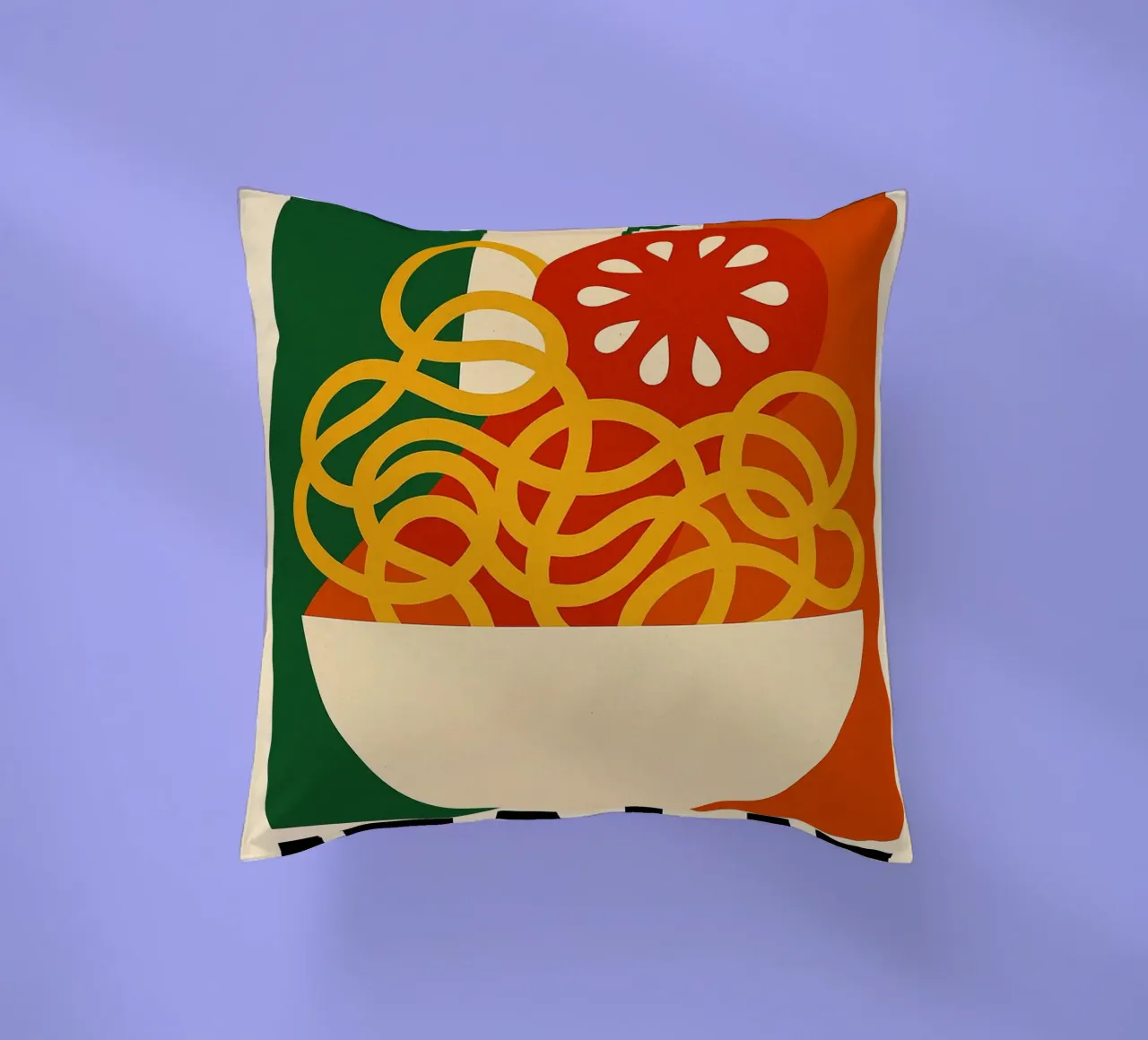 Gourmet Italy decorative cushion by JETLAG | affiches voyage