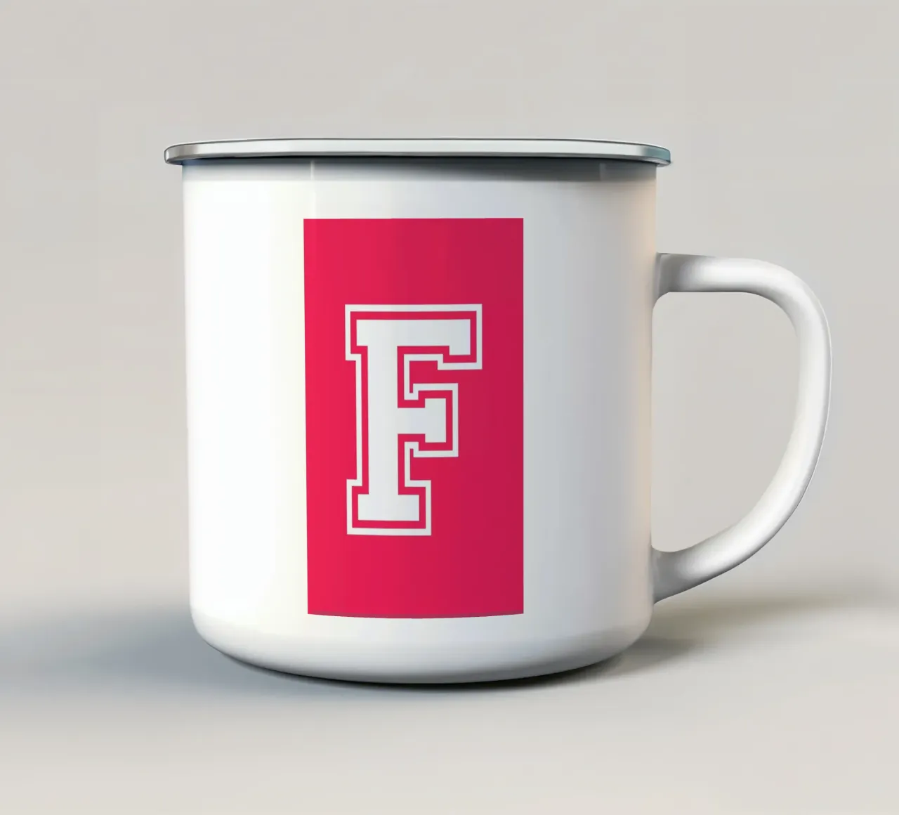 F tazza in smalto da Studio One
