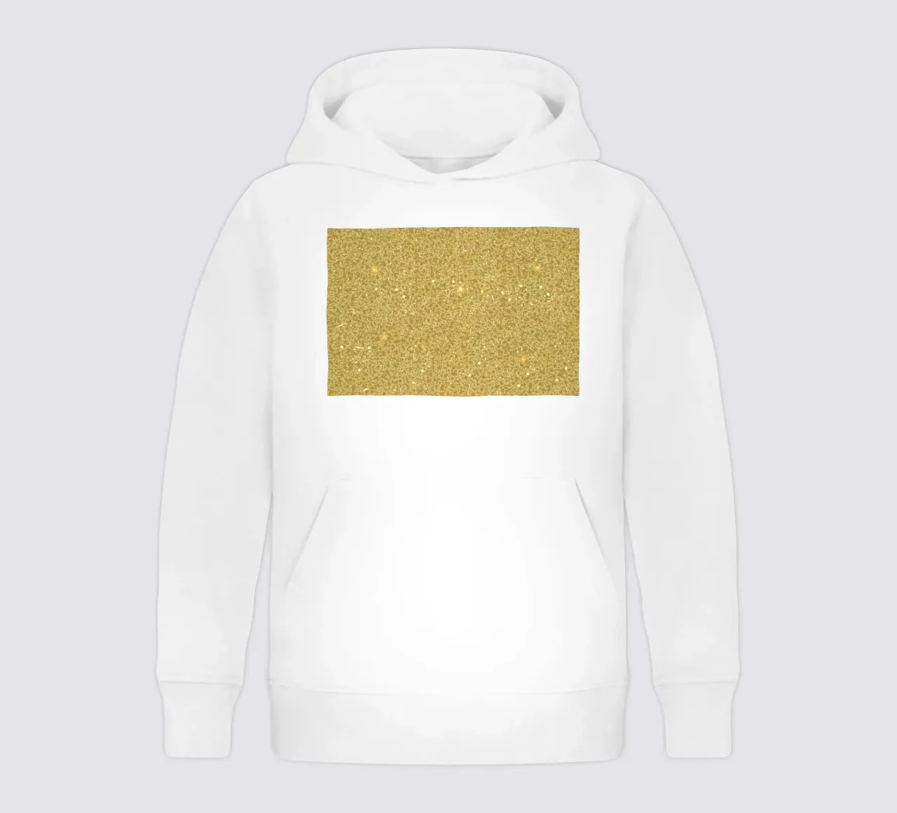 Striscione con glitter oro felpa bambino con cappuccio da gulsengunel