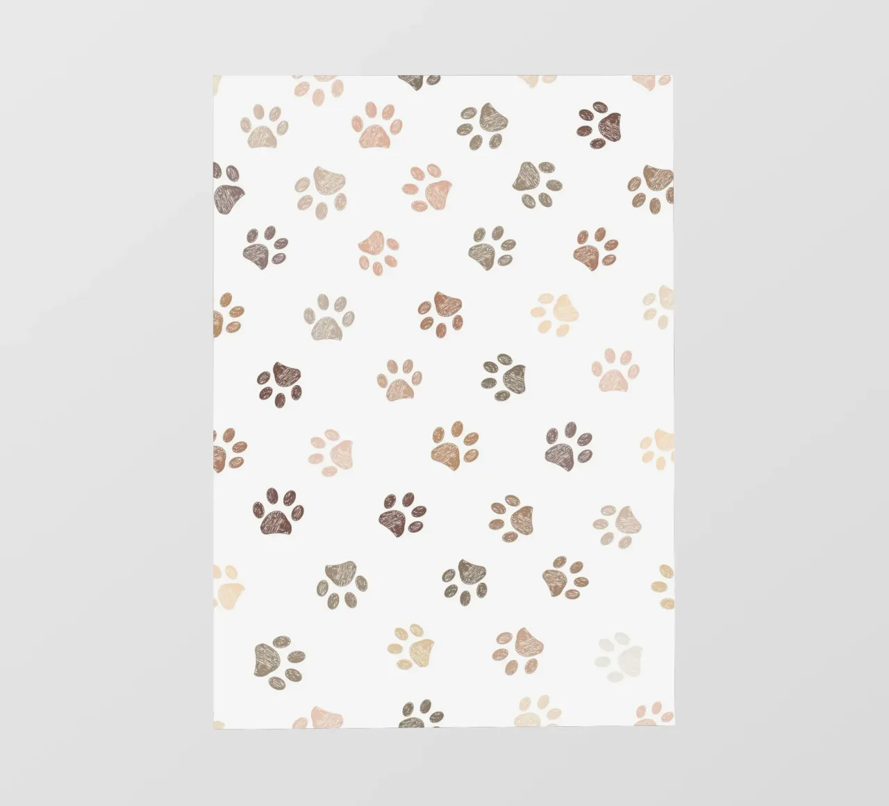 Impronte di zampe color terra pellicola backlit da gulsengunel