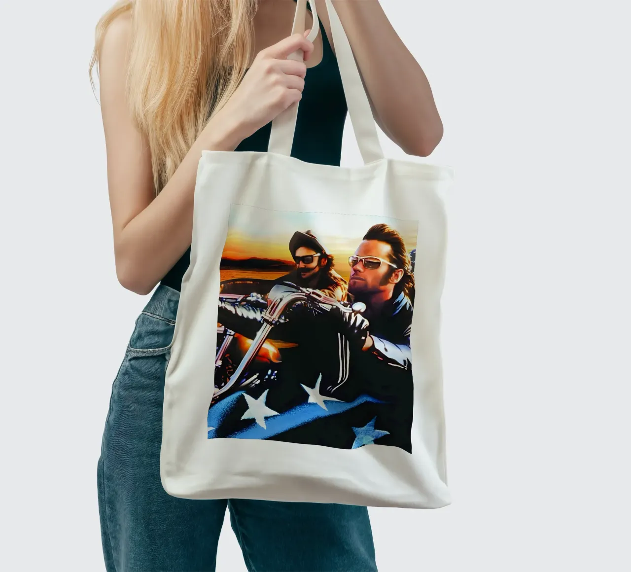 Easy Reader borsa in juta da Low poly art