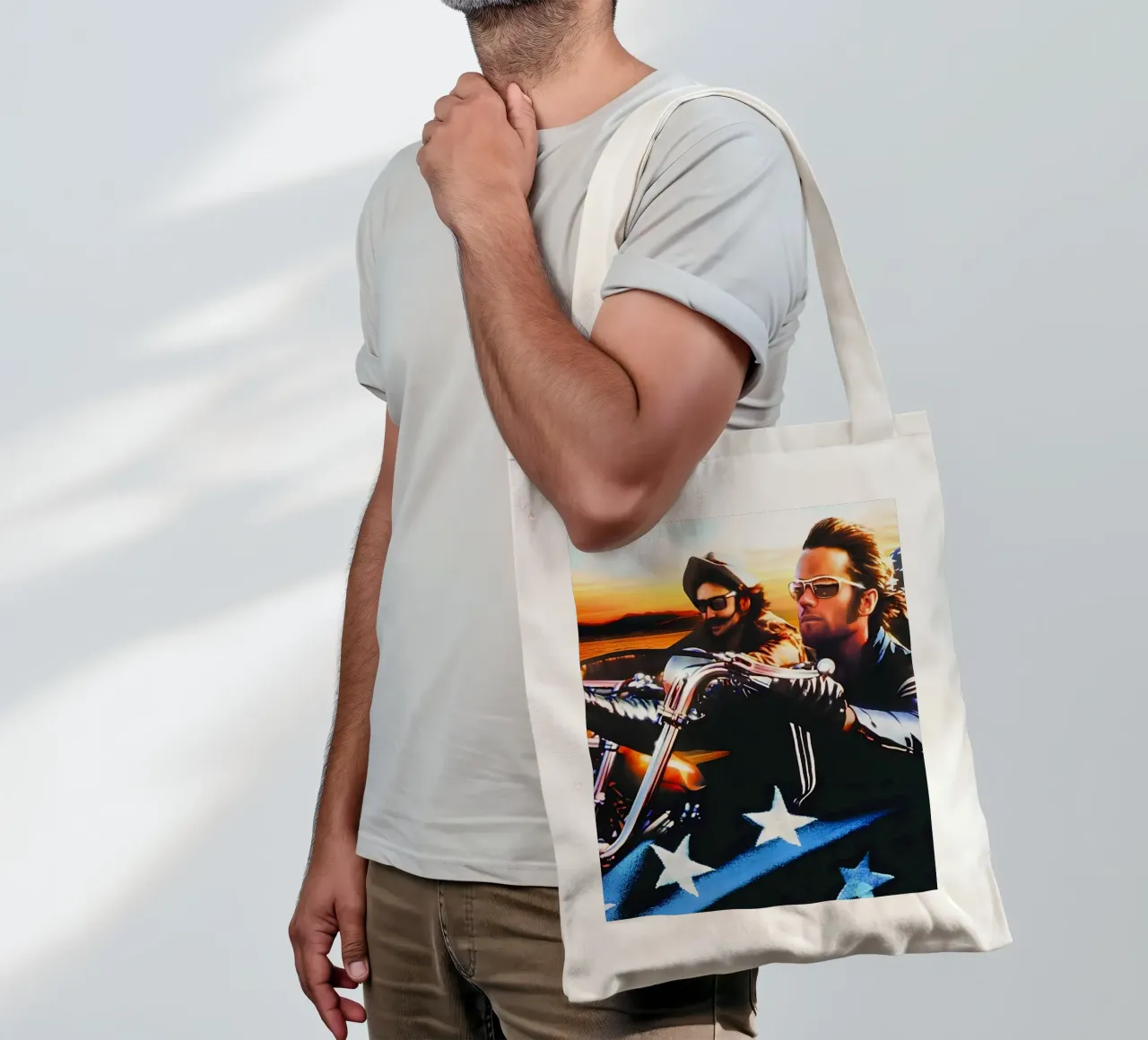 Easy Reader borsa in juta da Low poly art