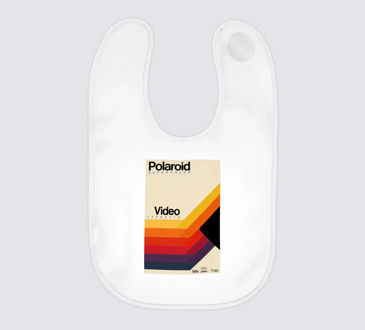 Old School VHS Poster – Supercolor Aesthetic baby bib by SMPLE
