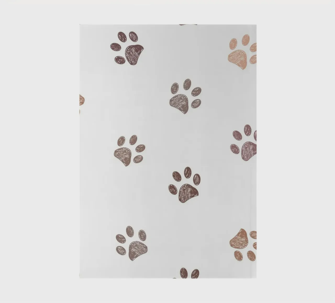 Seamless banner design paw prints notebook by gulsengunel