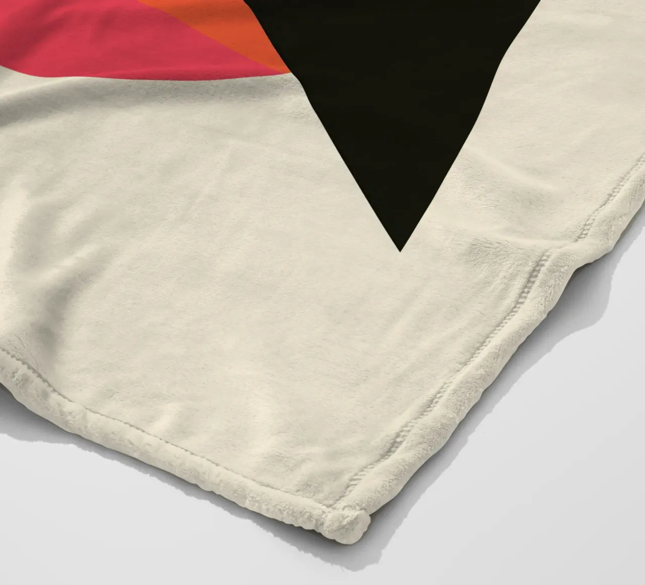 Retro wall art - VHS tape look with colour wheel fleece blanket by SMPLE